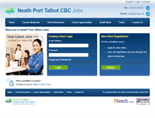 Tablet Screenshot of jobs.npt.gov.uk